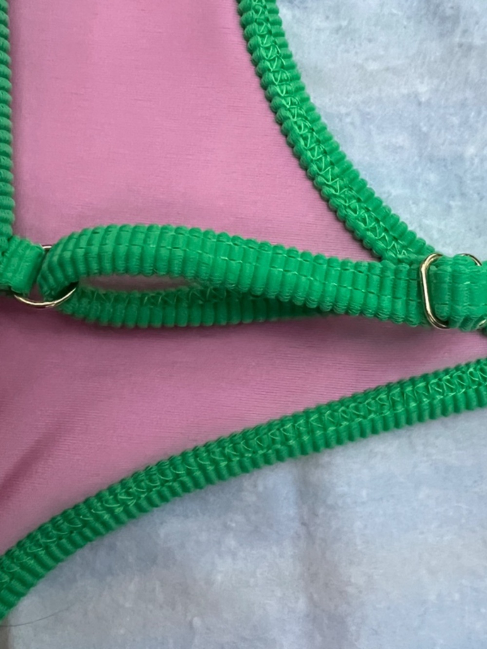 Beach Riot Ribbed Colorblock Bikini Set | Made in USA Medium - Picture 9 of 9